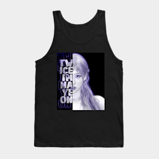 Twice Im Nayeon Typography portrait text design Tank Top